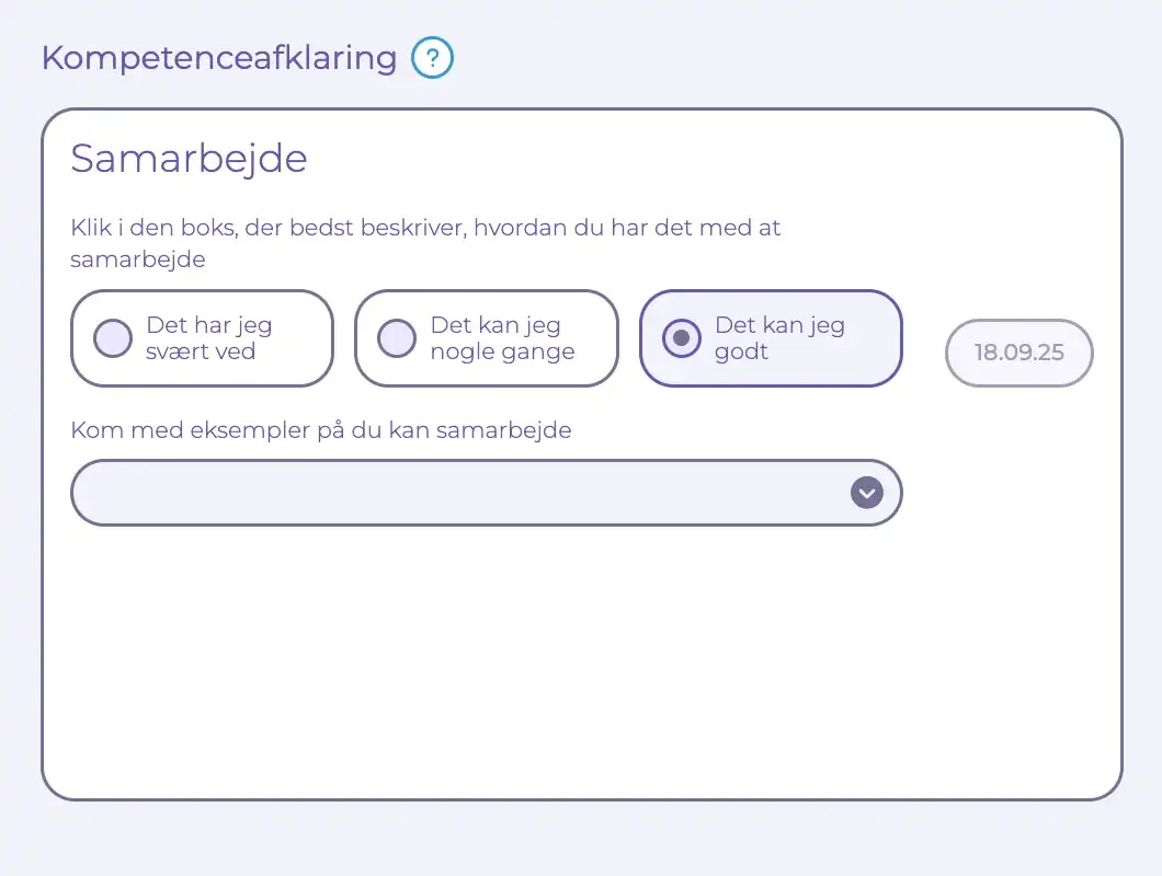 Dannelsesredskab Samarbejde b